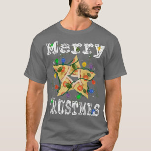 Camiseta Pizza Star Lights Snack Pizzalove - Feliz Crustmas
