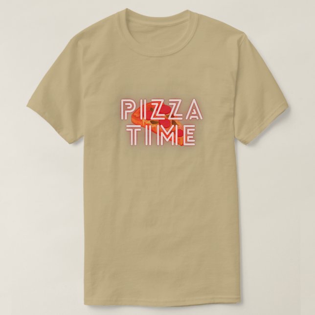 Camiseta Pizza Time Lazy Chill Design Premium 24624543 (Frente do Design)