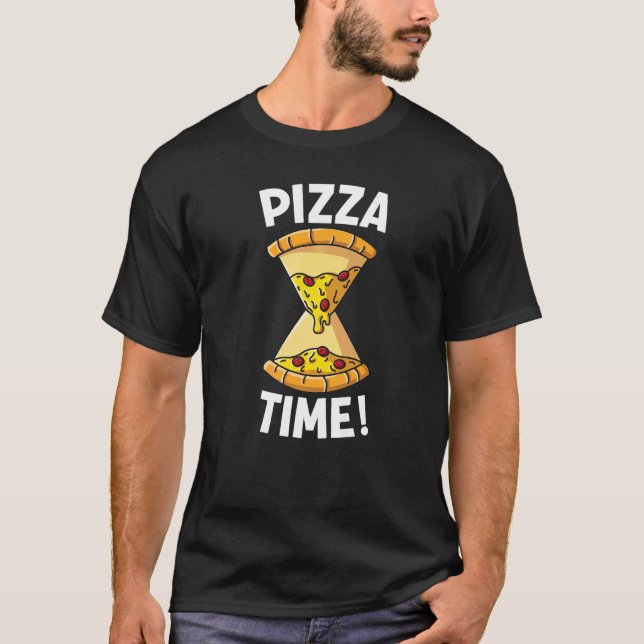 Camiseta Pizza Time Pizza Hourglass Hora da Pizza (Frente)