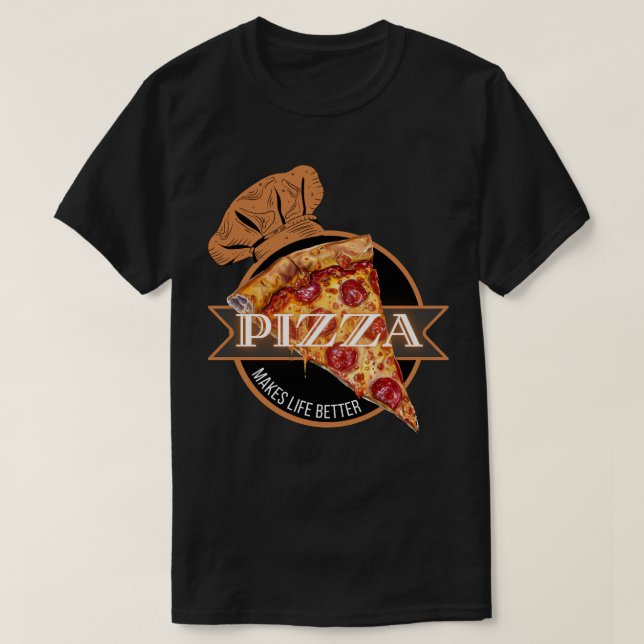 Camiseta Pizza Torna a Vida Melhor (Frente do Design)
