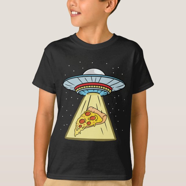Camiseta Pizza Ufo Abdução Pizza Lover (Frente)