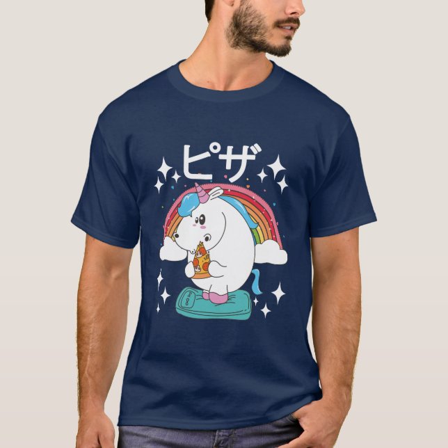 Camiseta pizza unicorn (Frente)