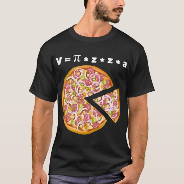 Camiseta Pizza Volume Equação Math Lover (Frente)