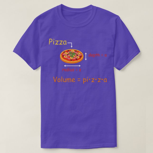 Camiseta Pizza Volume Matemática Estudante Matemática Mat (Frente do Design)