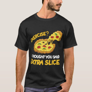 Camiseta Pizza Workout Homework Funny Pizza Kids School Exp