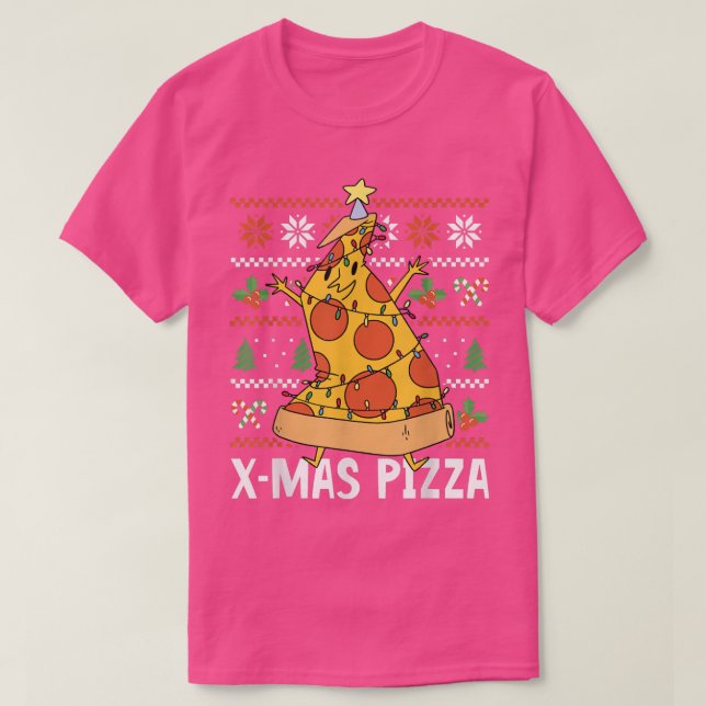 Camiseta Pizza Xmas para Xmas (Frente do Design)