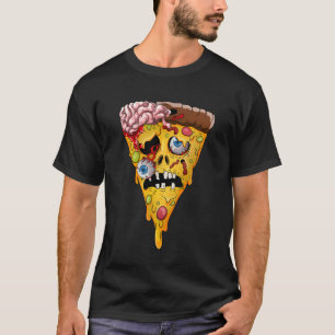 Camiseta Pizza Zumbi Presente Divertido Para Amantes de Piz
