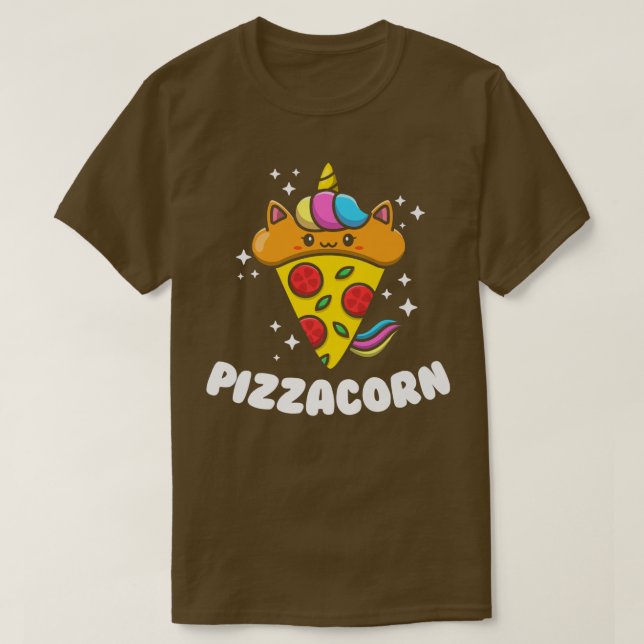 Camiseta Pizzacorn Graphic Pizza Lover Comendo Comida Itali (Frente do Design)