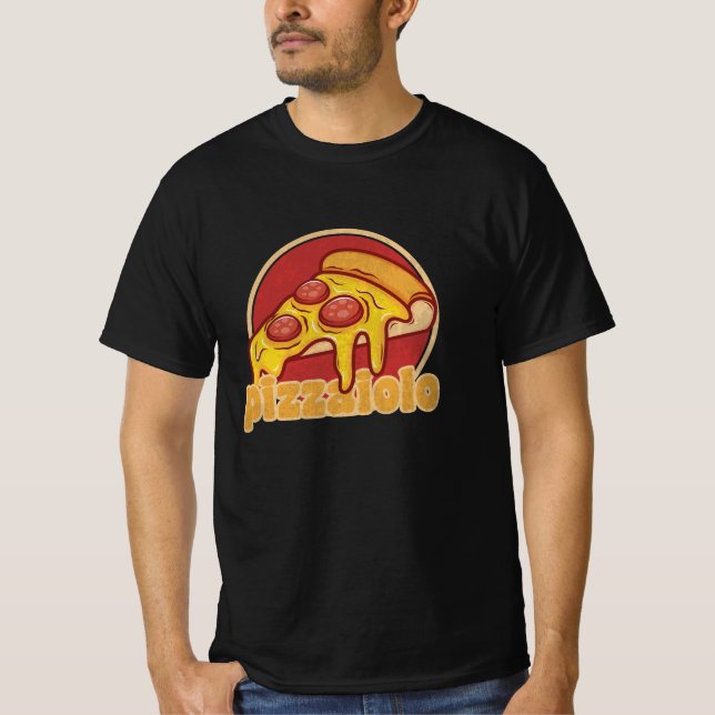 Camiseta pizzaiolo presente engraçado para fazedores de piz (Frente)