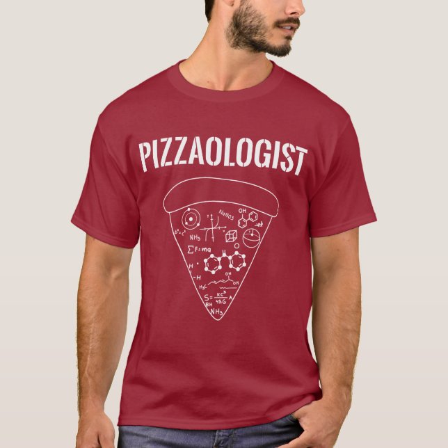 Camiseta Pizzaologista - Pizza Engraçada (Frente)