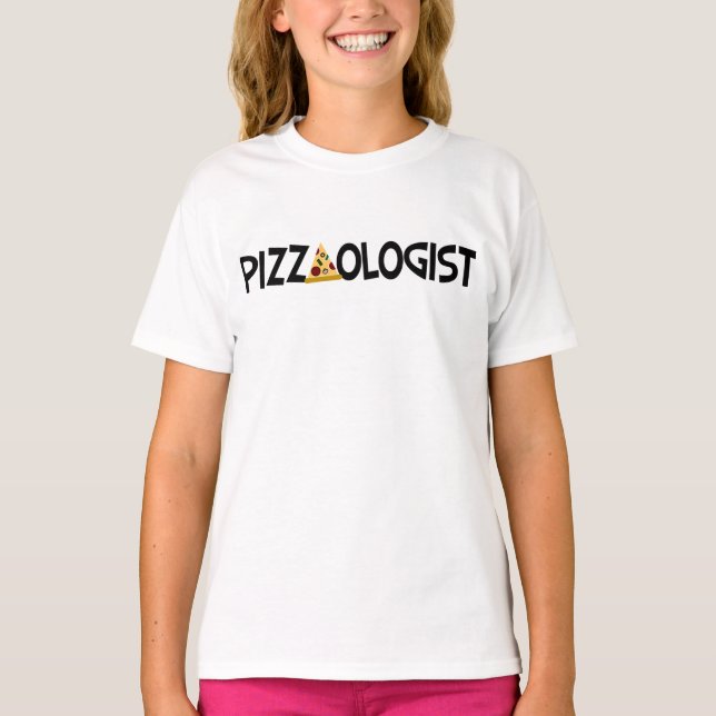Camiseta Pizzaologista - Pizza Engraçada (Frente)