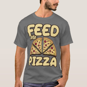 Camiseta Pizzas Salami Ham Mushroom Tomato Itália Red White
