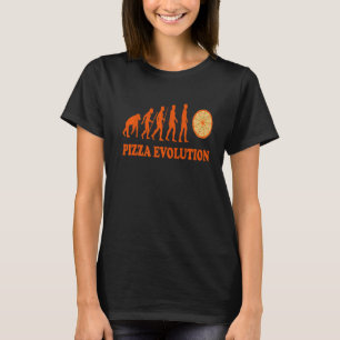 Camiseta Pizzas Salami Ham Mushroom Tomato Itália Red White