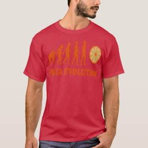 Camiseta Pizzas Salami Ham Mushroom Tomato Italy Red White