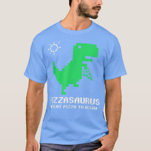Camiseta Pizzasaurus Pizza Amantes Retro Arcade Vídeo Jogo 