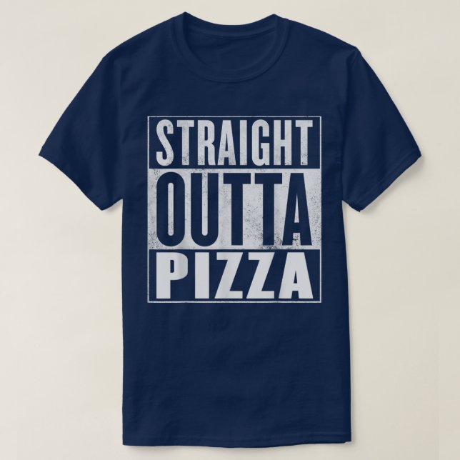 Camiseta Pizzastraight Outta Pizza 13384704 (Frente do Design)