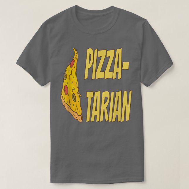 Camiseta Pizzatarian Pizza Fan Fast Food Funny Pizza Lover  (Frente do Design)