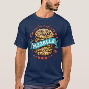 Camiseta Pizzelle Love Na Primeira Mordida