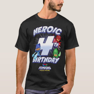 Camiseta Pj Mask Group Shot Heroic 4º Aniversário
