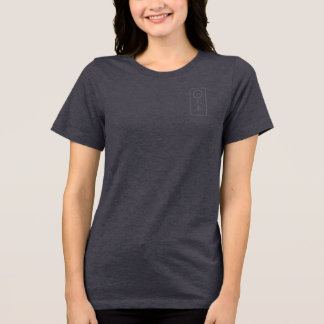 Camiseta PJK Women's Grey Bella+Canvas / kanji & logo / 