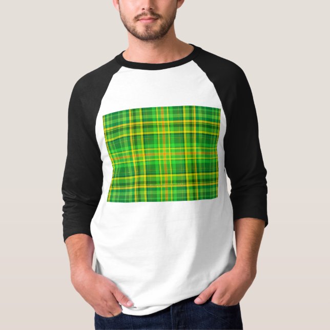 Camiseta Pla verde-amarela do Dia de São Patrick do Slipper (Frente)