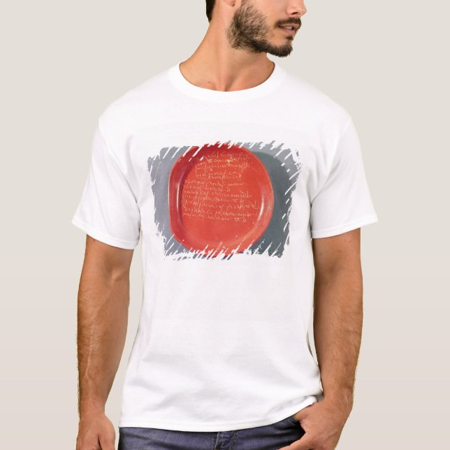 Camiseta Placa com texto celta, ø-ò século (Frente)