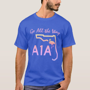 Camiseta Placa da Estrada Florida A1A Viagem pela Estrada d