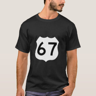 Camiseta Placa da Rota 67 Meme Seis Sete 1