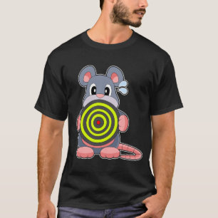 Camiseta Placa de Arte do Mouse Darts