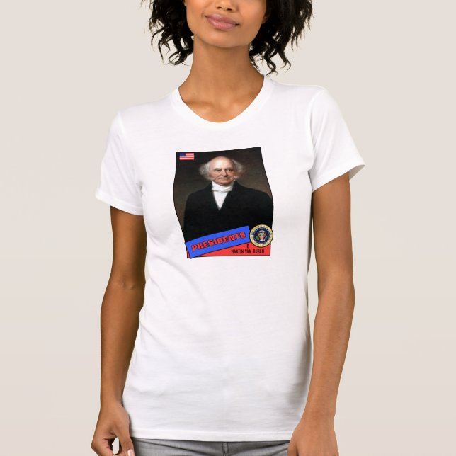 Camiseta Placa de basebol Martin Van Buren (Frente)