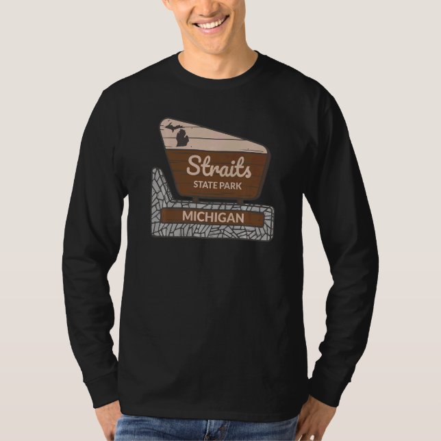 Camiseta Placa de Boas-Vindas ao Parque Estadual de Straits (Frente)
