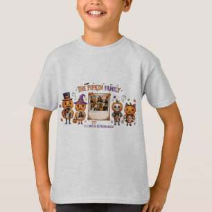 Camiseta Placa de Boas-Vindas de Halloween da Família da Ab