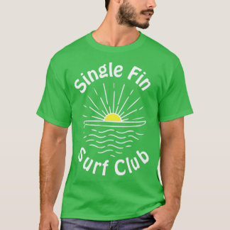 Camiseta Placa de bordo do Solteiro do Clube de surf de sol