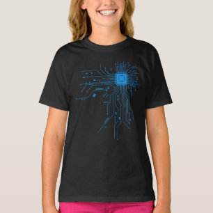 Camiseta Placa de Circuito Engraçada Computador Eletrônica
