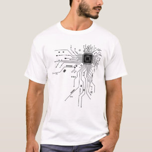 Camiseta Placa de circuito impresso de geekiada engraçada, 