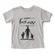 Placa de Dia de os pais Silhueta Preta e Branca Mo