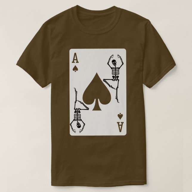 Camiseta Placa de esqueleto do gótico  (Frente do Design)