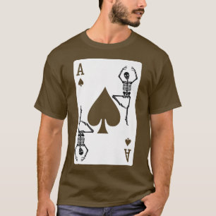 Camiseta Placa de esqueleto do gótico