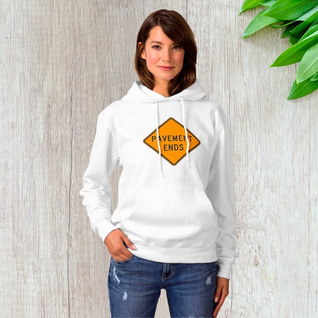 Camiseta Placa de Fim de Pavimento Aviso de Trânsito (Criador carregado)