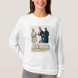 Camiseta Placa de forma que descreve a roupa masculina