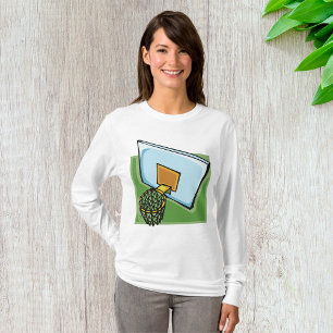 Camiseta Placa De Fundo E Rede De Esporte De Basquete
