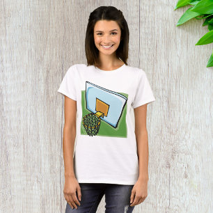Camiseta Placa De Fundo E Rede De Esporte De Basquete