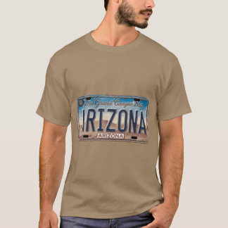 Camiseta Placa de Licença de arizona 2