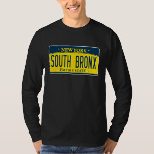 Camiseta Placa de Licença de Vizinhança South Bronx New Yor
