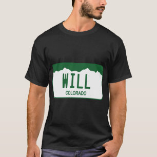 Camiseta Placa de Licença do Colorado - Will