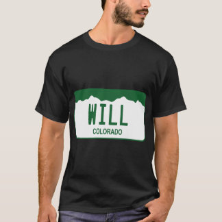 Camiseta Placa de Licença do Colorado - Will