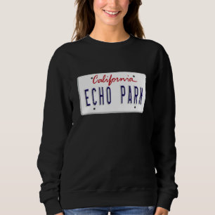 Camiseta Placa de Licença do Echo Park Los Angeles LA Calif