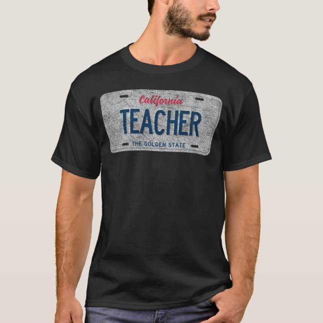 Camiseta Placa de Licença Personalizada do Estado da CA PRO (Frente)