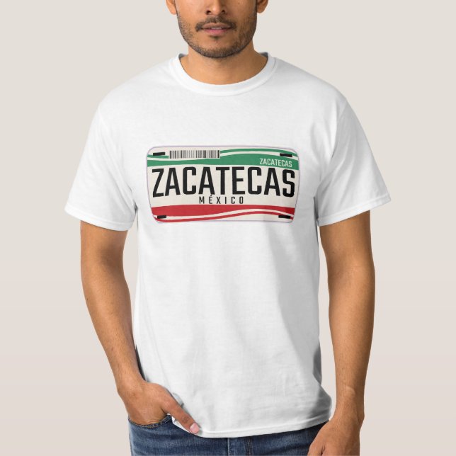 CAMISETA PLACA DE LISENDA DA CIDADE DO MÉXICO ZACATECAS (Frente)
