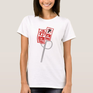 Camiseta placa de não estacionar anarquia